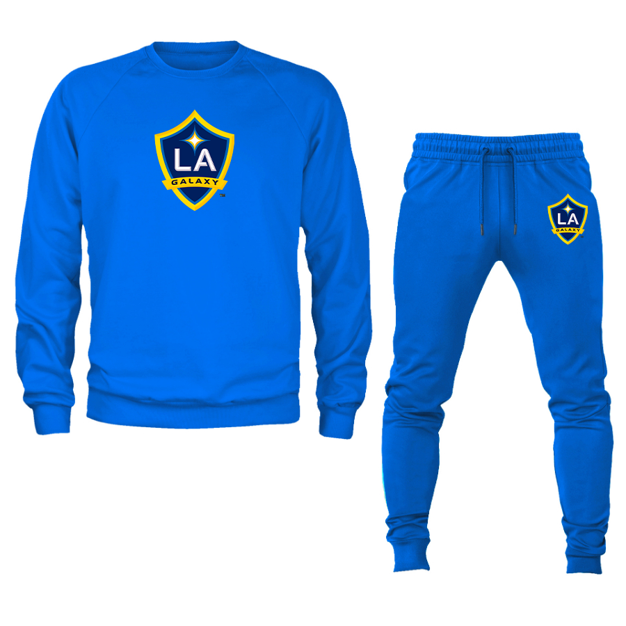 Men's LA Galaxy FC Crewneck Sweatshirt Joggers Suit