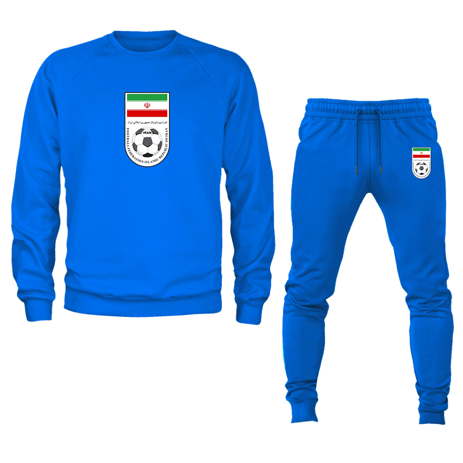 Men's Iran National Soccer Team Crewneck Sweatshirt Joggers Suit