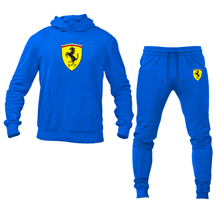 Men’s Ferrari Motorsport Car Hoodie Joggers Set