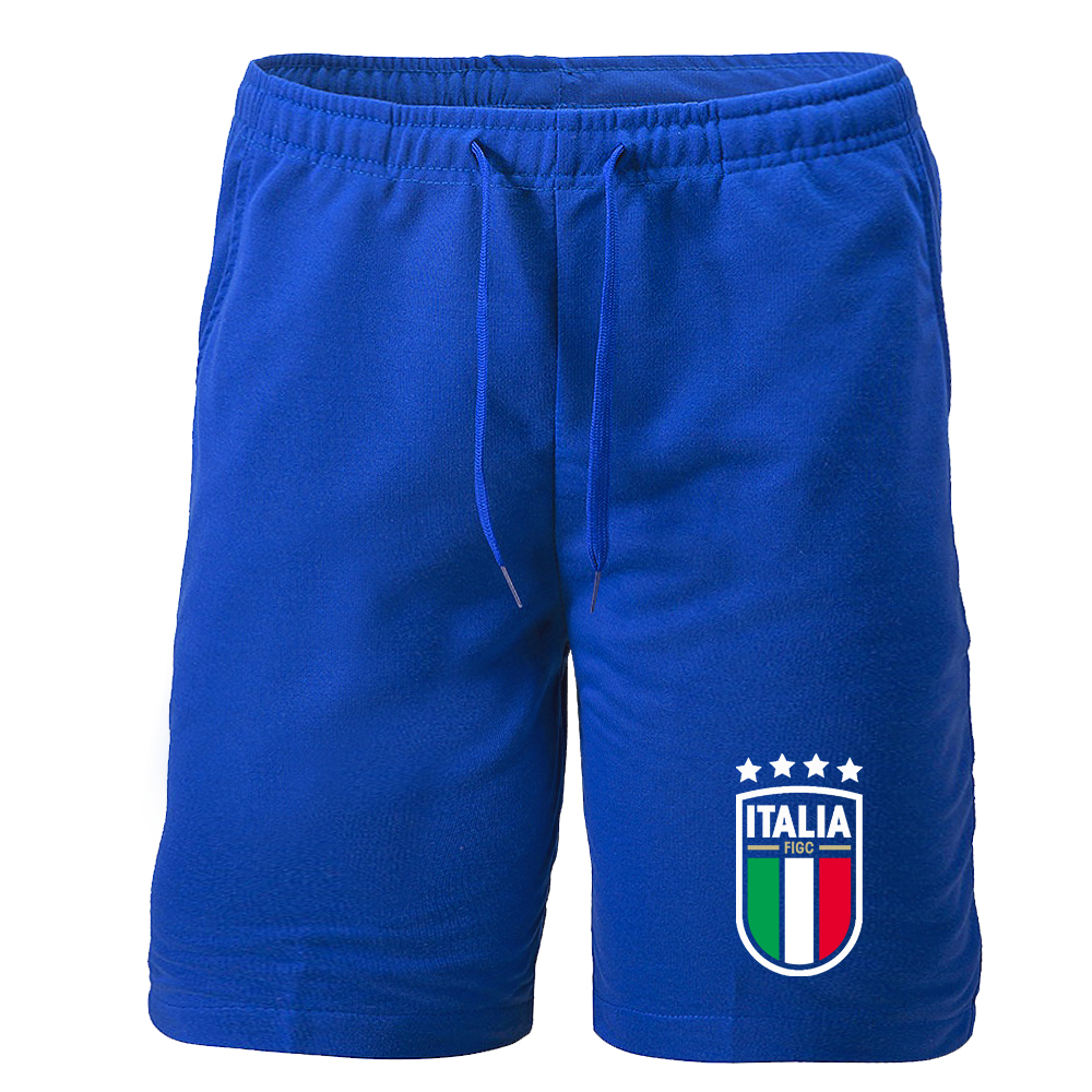 Men's Italy National Soccer Athletic Fleece Shorts