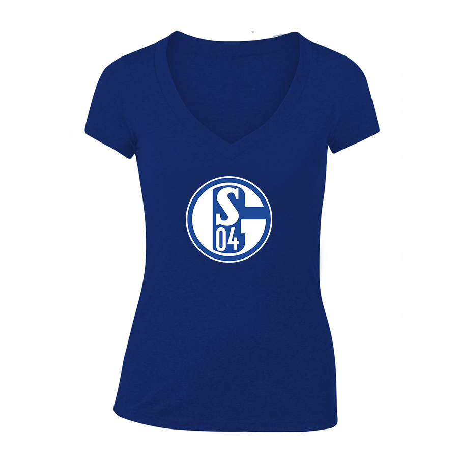 Women's Schalke 04 FC V-Neck T-Shirt