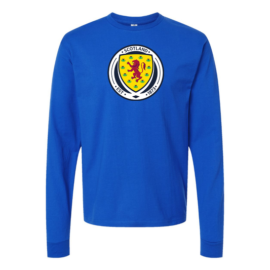 Men's Scotland National Soccer Team Long Sleeve T-Shirt