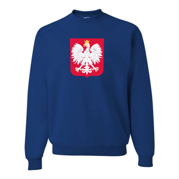 Men's Poland National Soccer Team Crewneck Sweatshirt