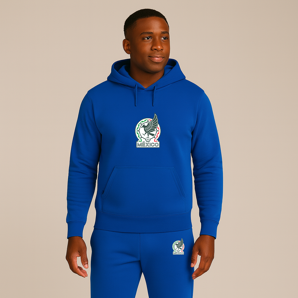 Men’s Mexico Soccer Soccer Logo Hoodie Joggers Set