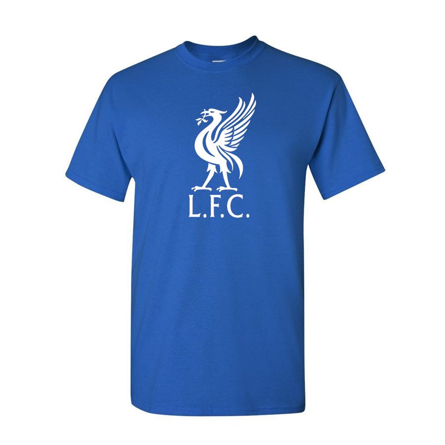 Youth Kids Liverpool L.F.C. Soccer Cotton T-Shirt