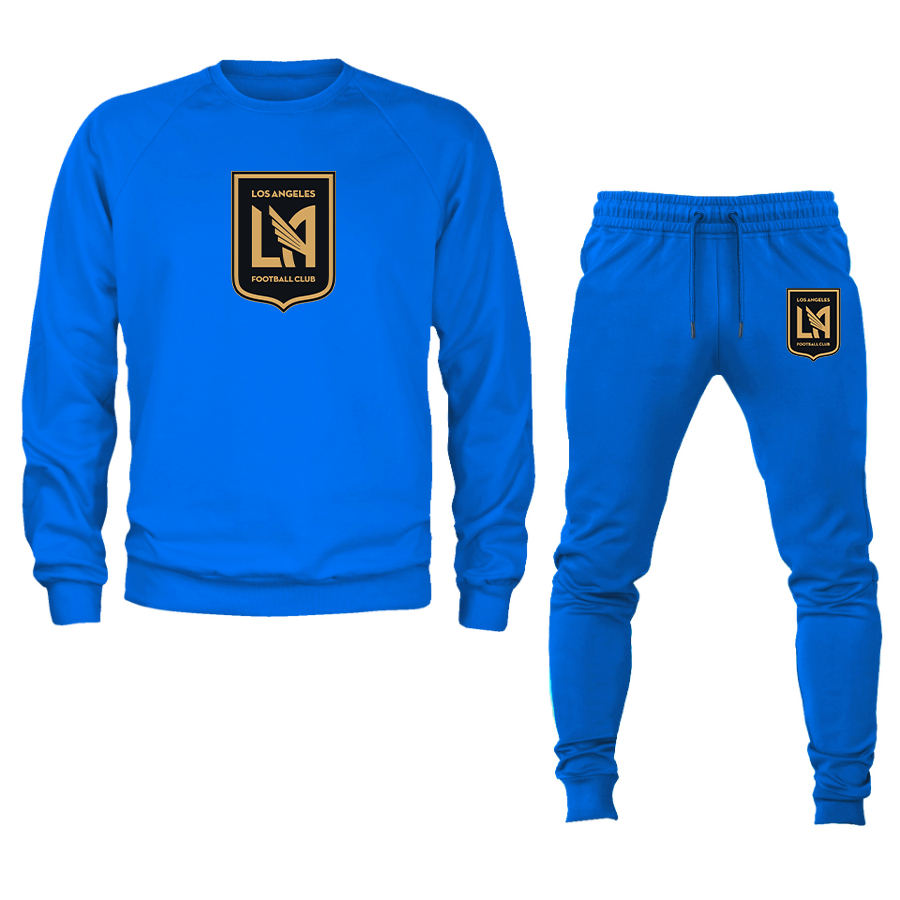 Men's LAFC Los Angeles Football Club Crewneck Sweatshirt Joggers Suit