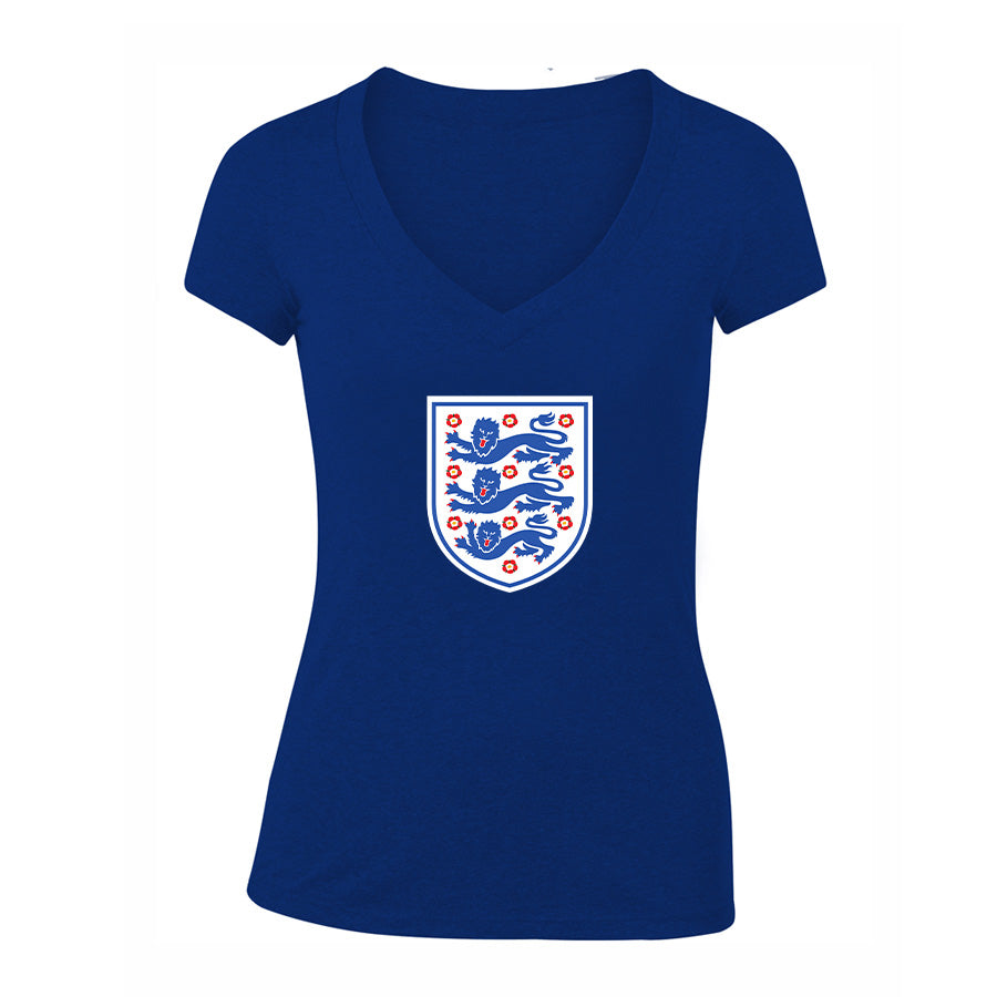 Women's England National Football Team V-Neck T-Shirt