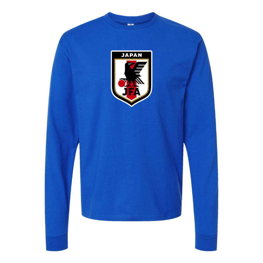 Men's Japan National Soccer Team Long Sleeve T-Shirt