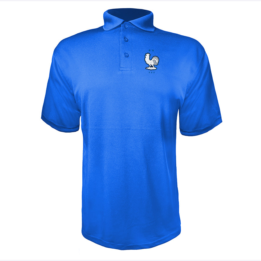 Men's France National Soccer Team Polyester Polo