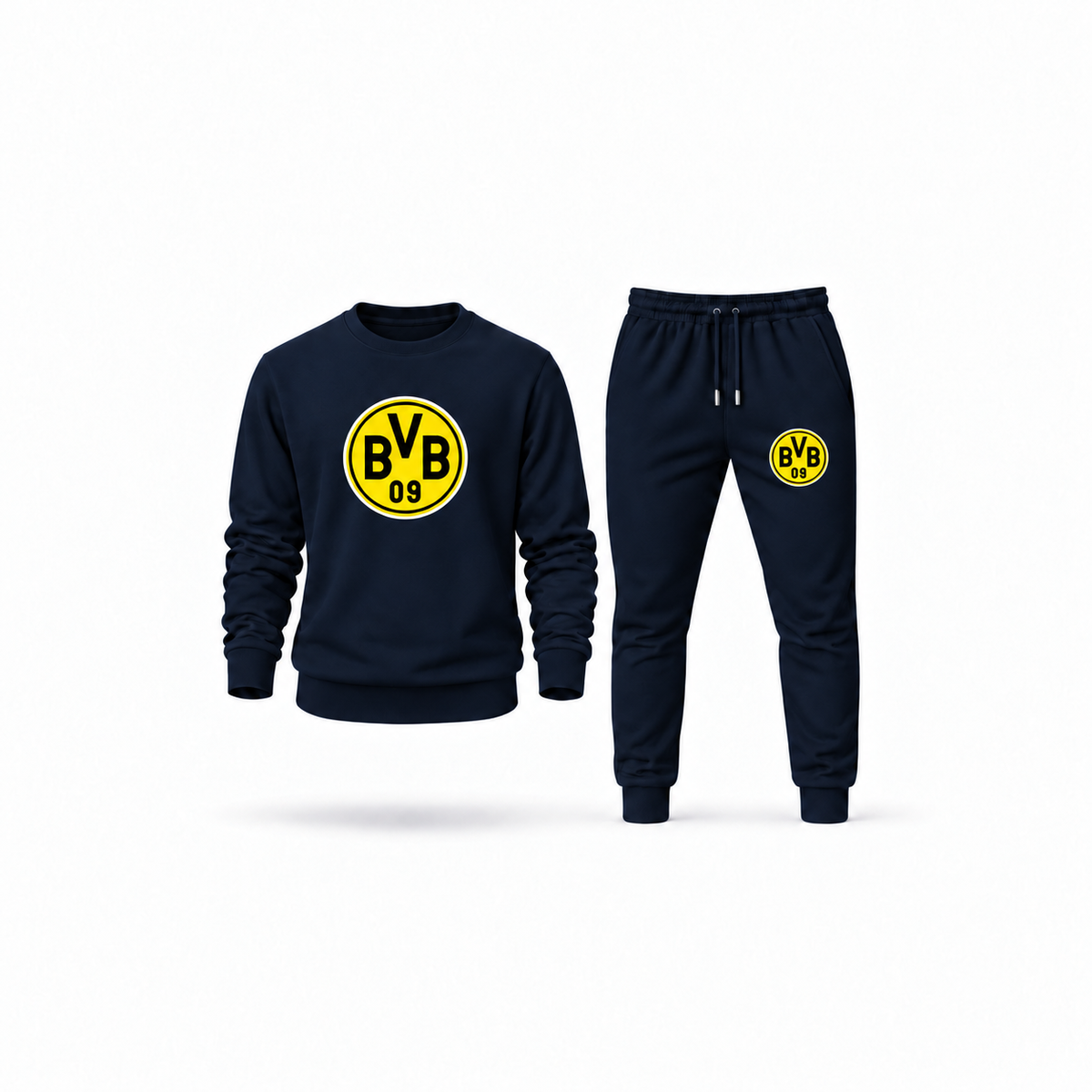 Men's Borussia Dortmund BVB FC Sweatshirt Joggers Set | Color: Navy | Main