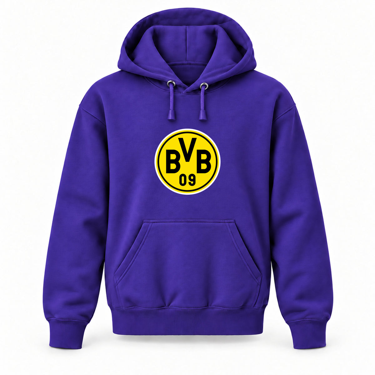Borussia Dortmund BVB FC - Youth Large Hoodie (Ages 10–12) | Color: Purple