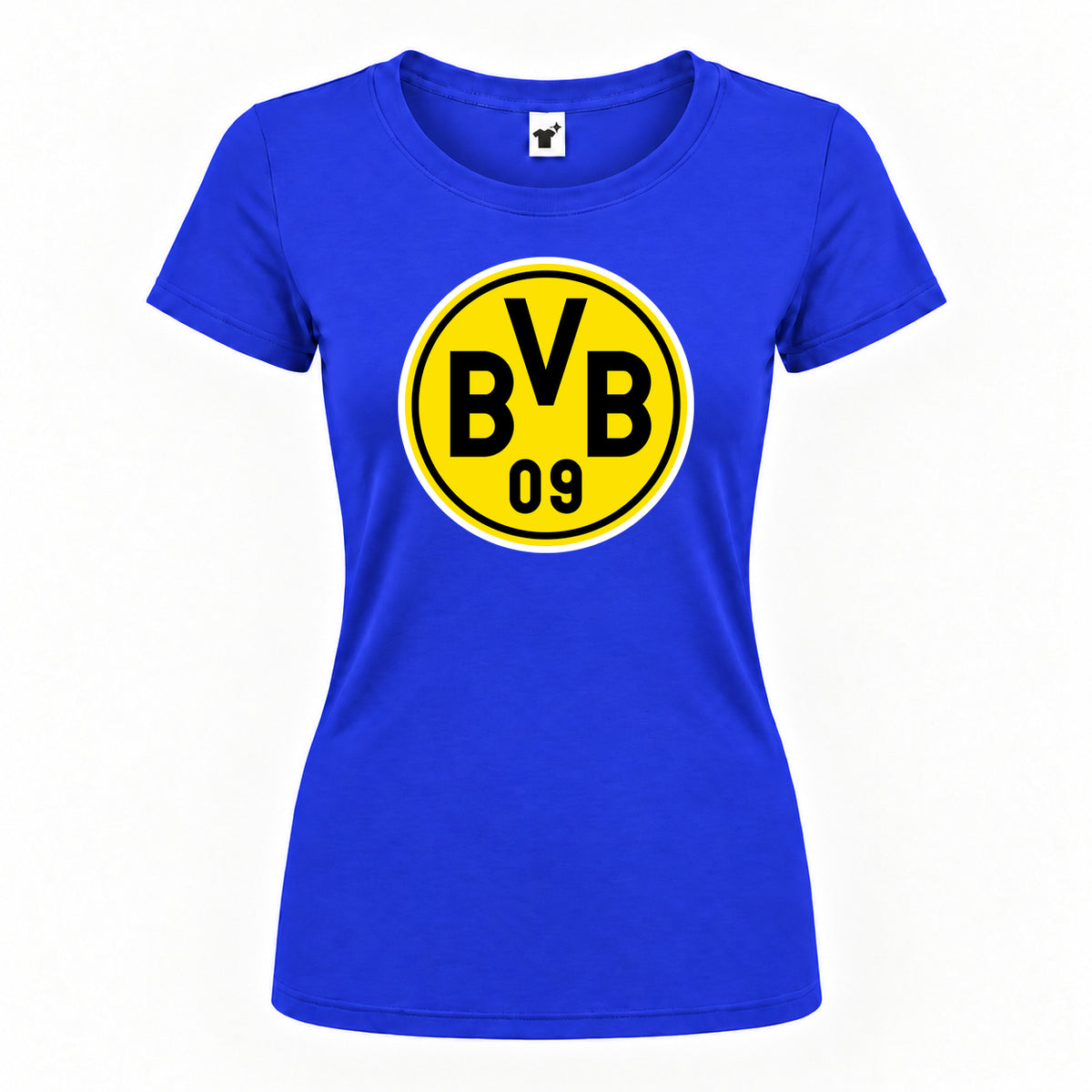 Women's Borussia Dortmund BVB FC Round Neck T-Shirt | Color: Royal Blue