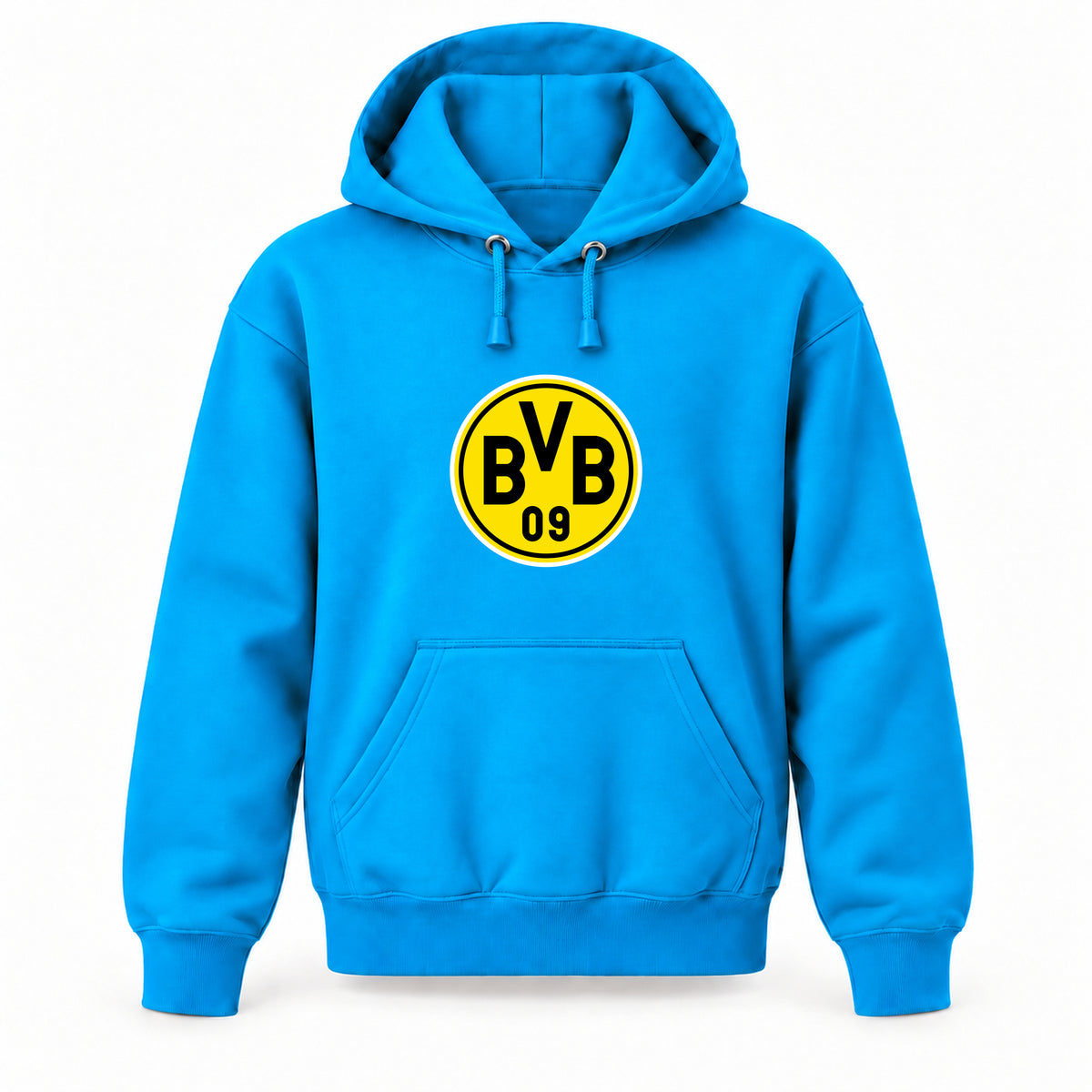 Borussia Dortmund BVB FC - Youth Large Hoodie (Ages 10–12) | Color: Turquoise
