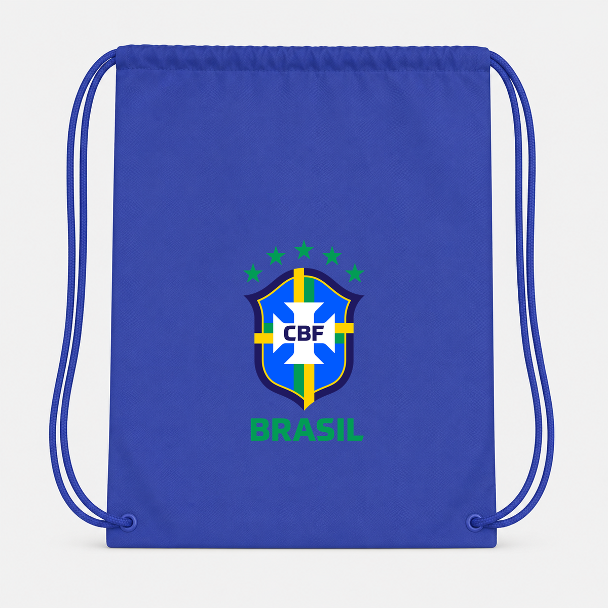 Brasil National Soccer Team Drawstring Bag | Color: Blue | Original artwork on Drive garment