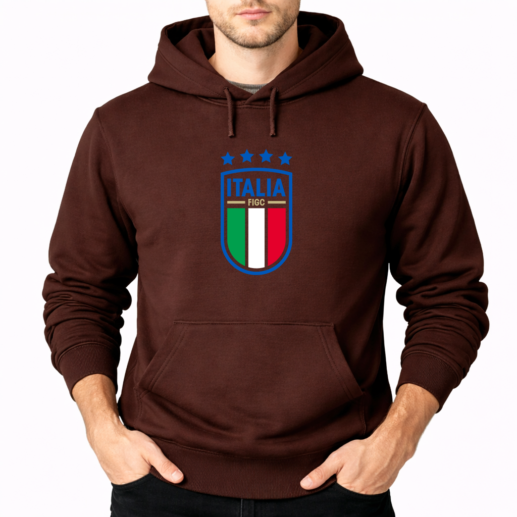 Men's Italy National Soccer Pullover Hoodie