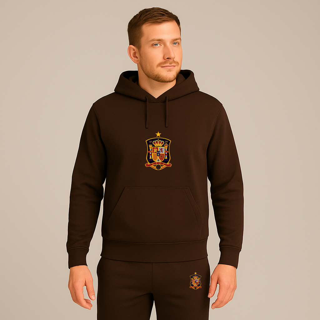 Men's Spain National Soccer Team Hoodie Joggers Set