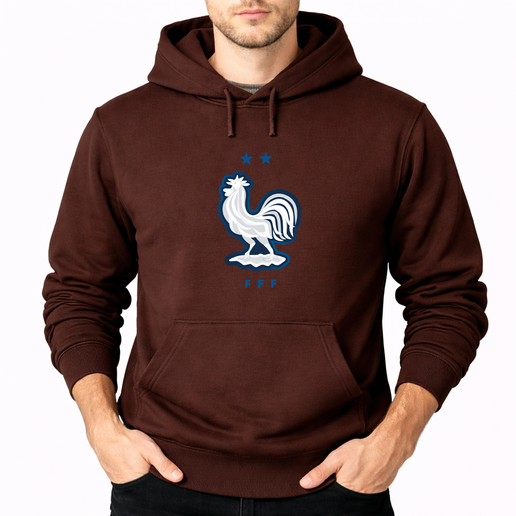 Men's France National Soccer Team Pullover Hoodie