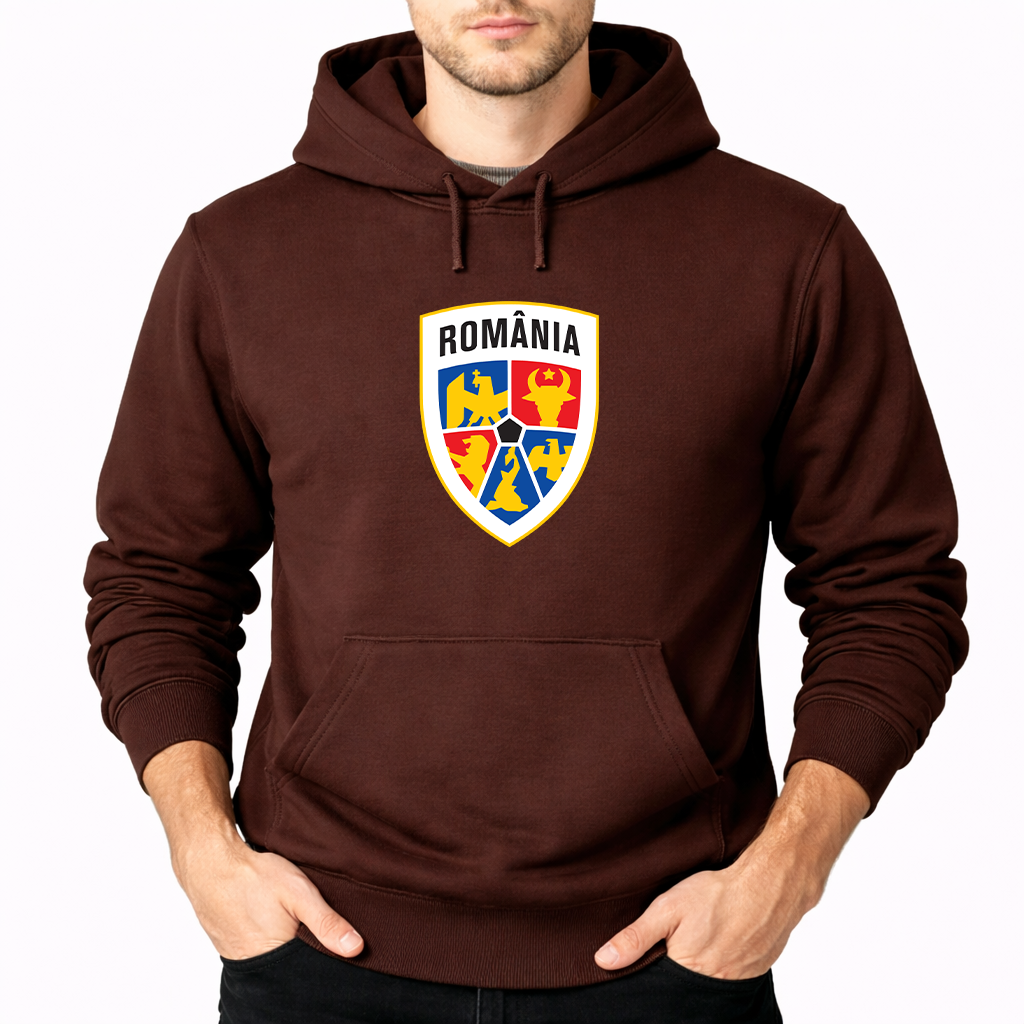 Men's Romania National Soccer Team Pullover Hoodie
