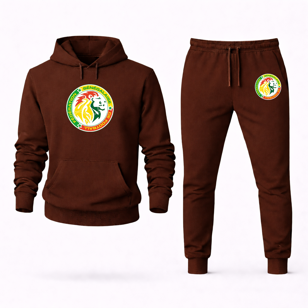 Men's Senegal National Soccer Team Hoodie Joggers Set