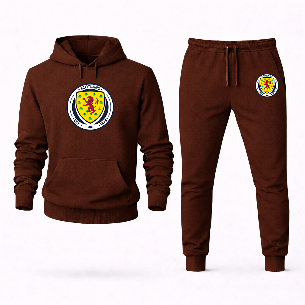 Men's Scotland National Soccer Team Hoodie Joggers Set