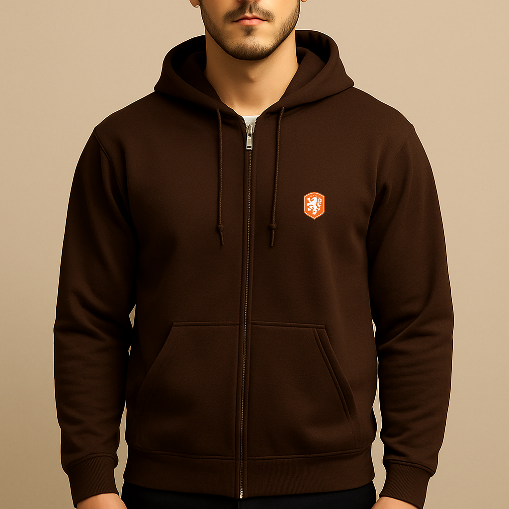 Men's Netherlands National Soccer Team Zipper Hoodie