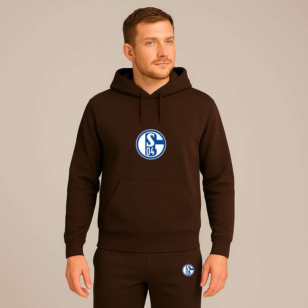 Men's Schalke 04 FC Hoodie Joggers Set