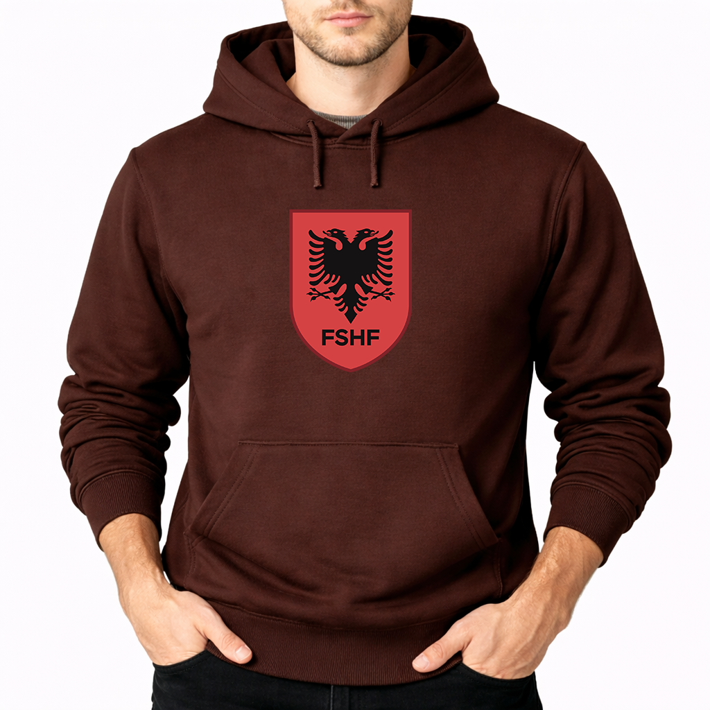 Men's Albania National Soccer Team Pullover Hoodie