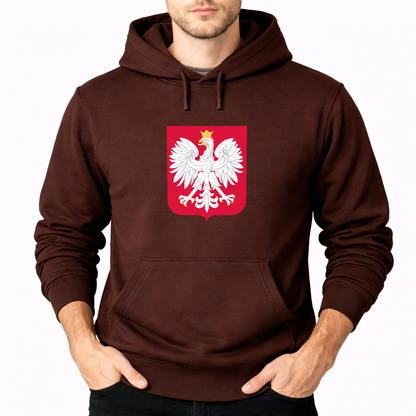 Men's Poland National Soccer Team Pullover Hoodie