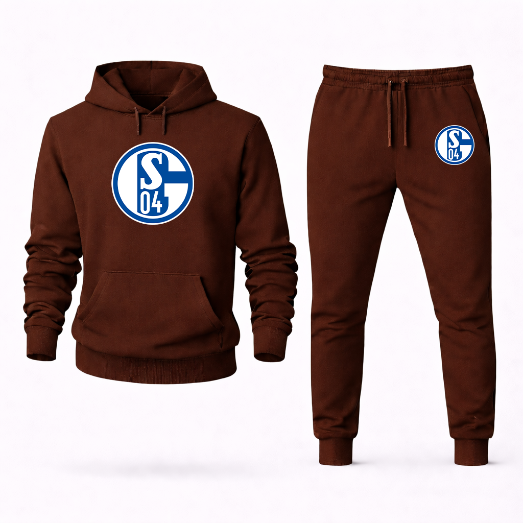 Men's Schalke 04 FC Hoodie Joggers Set
