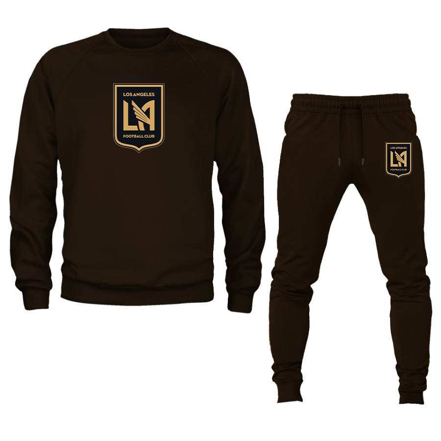 Men's LAFC Los Angeles Football Club Crewneck Sweatshirt Joggers Suit