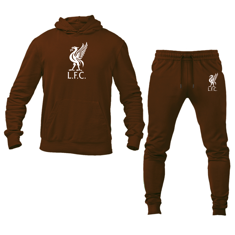 Men's Liverpool L.F.C. Soccer Logo Hoodie Joggers Set