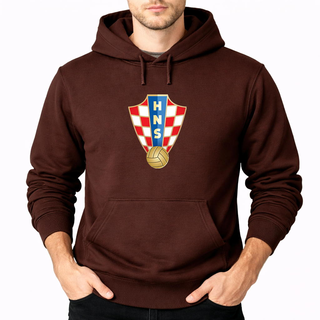 Men's Croatia National Soccer Team Pullover Hoodie