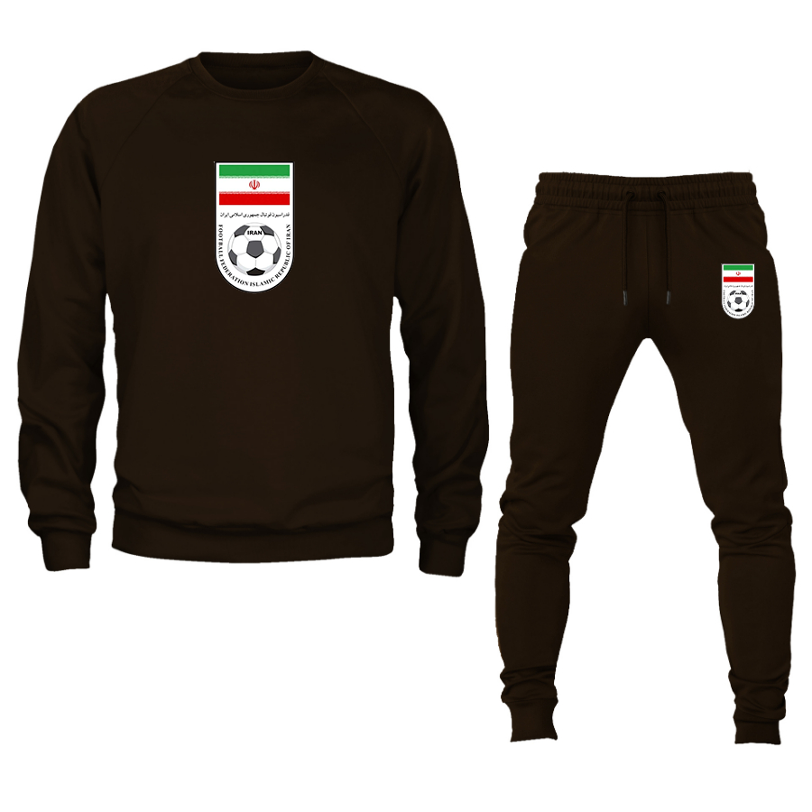 Men's Iran National Soccer Team Crewneck Sweatshirt Joggers Suit