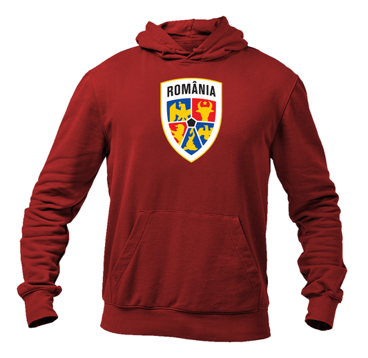 Men's Romania National Soccer Team Pullover Hoodie