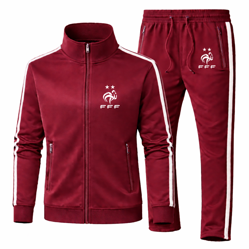 Men's France Soccer Logo Dri-Fit TrackSuit