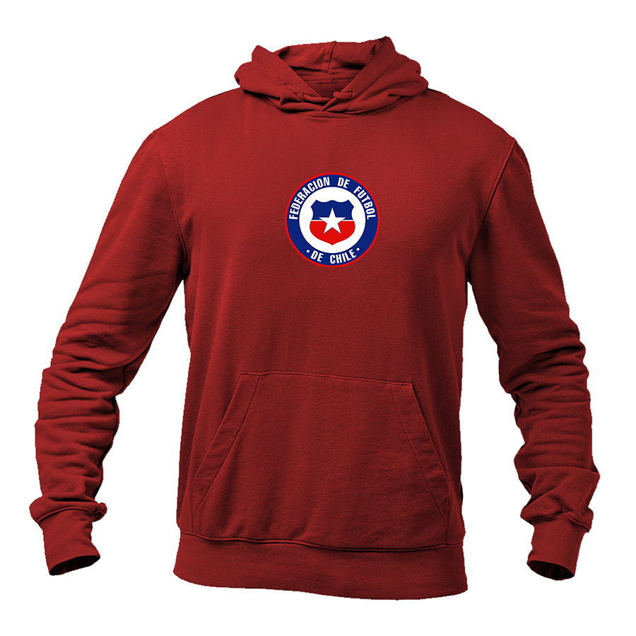 Men's Chile National Soccer Team  Pullover Hoodie