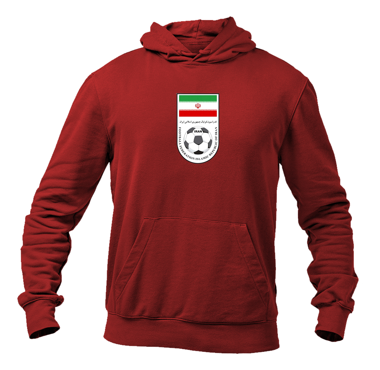 Men's Iran National Soccer Team Pullover Hoodie