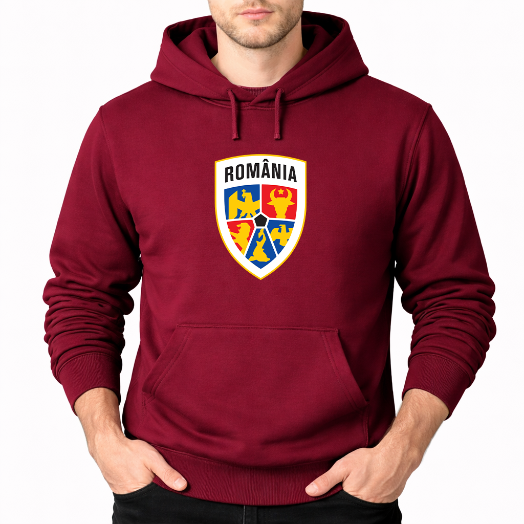 Men's Romania National Soccer Team Pullover Hoodie
