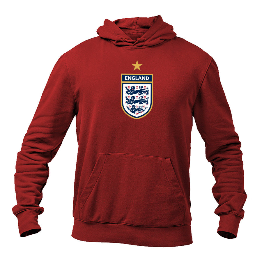 Men's England National Soccer Team Pullover Hoodie