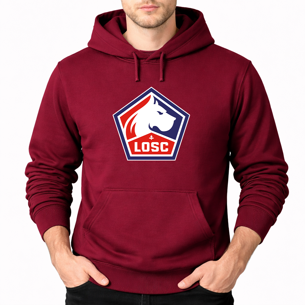 Men's Lille Olympique FC Pullover Hoodie