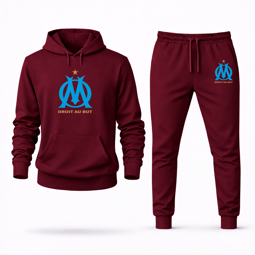 Men's Olympique de Marseille FC Hoodie Joggers Set