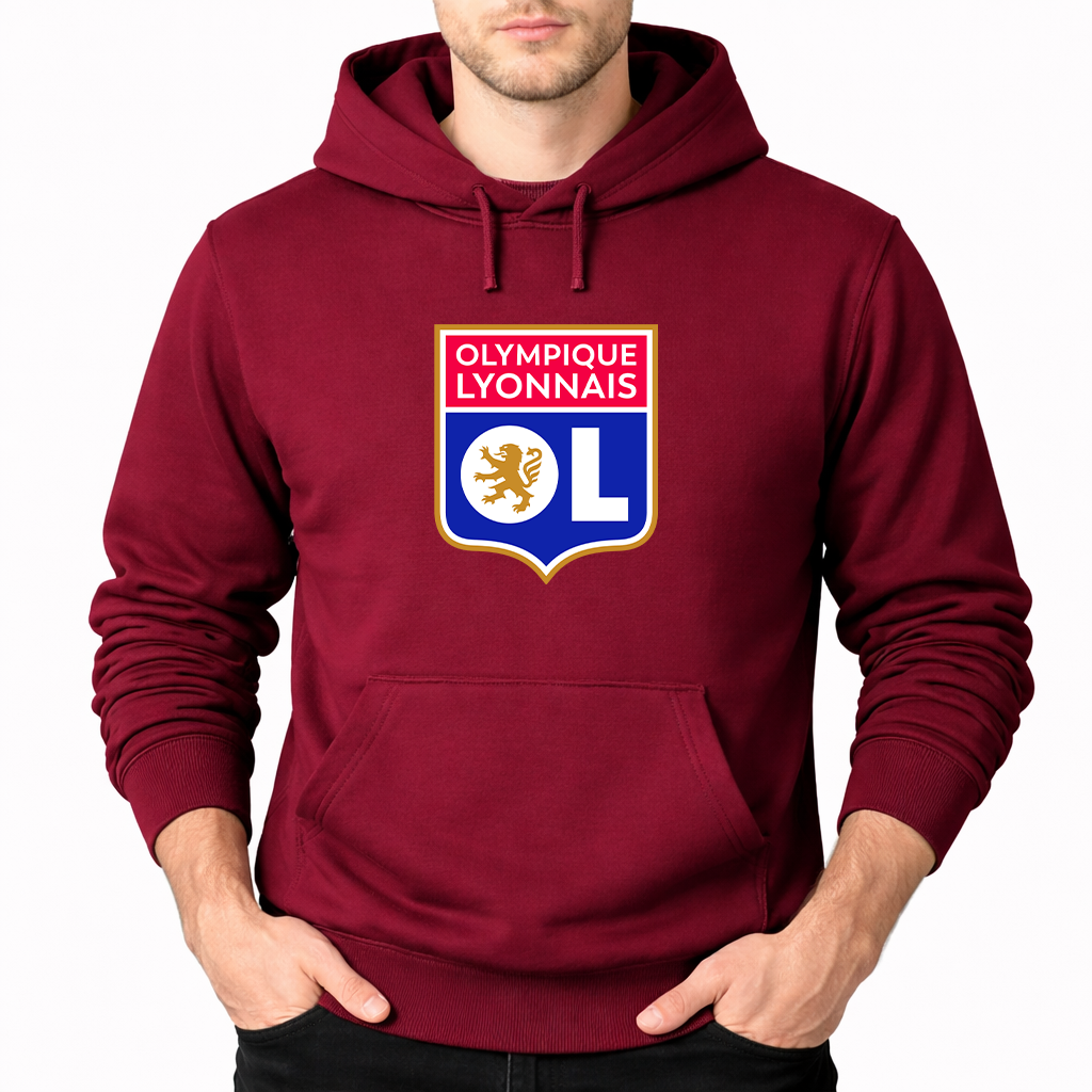 Men's Olympique Lyonnais FC Pullover Hoodie