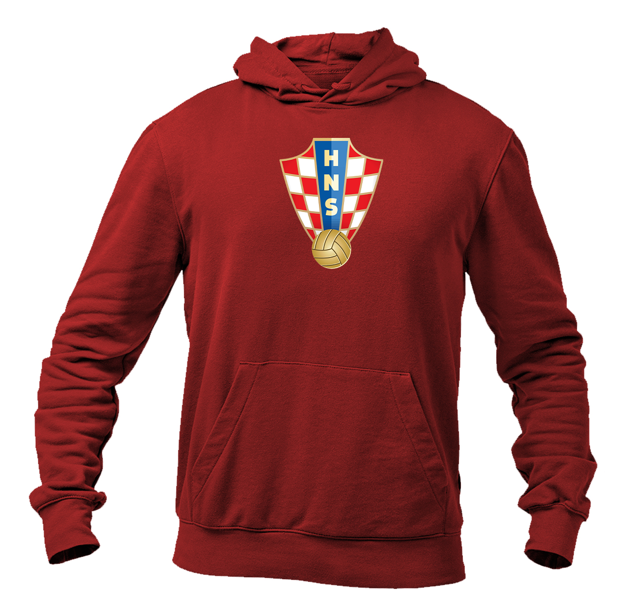 Men's Croatia National Soccer Team Pullover Hoodie