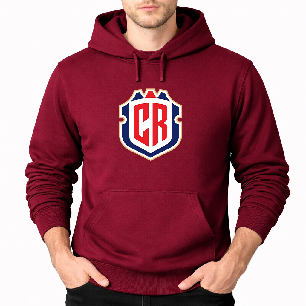 Men's Costa Rica National Soccer Team Pullover Hoodie