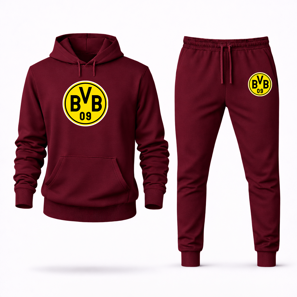 Men's Borussia Dortmund BVB FC Hoodie Joggers Set