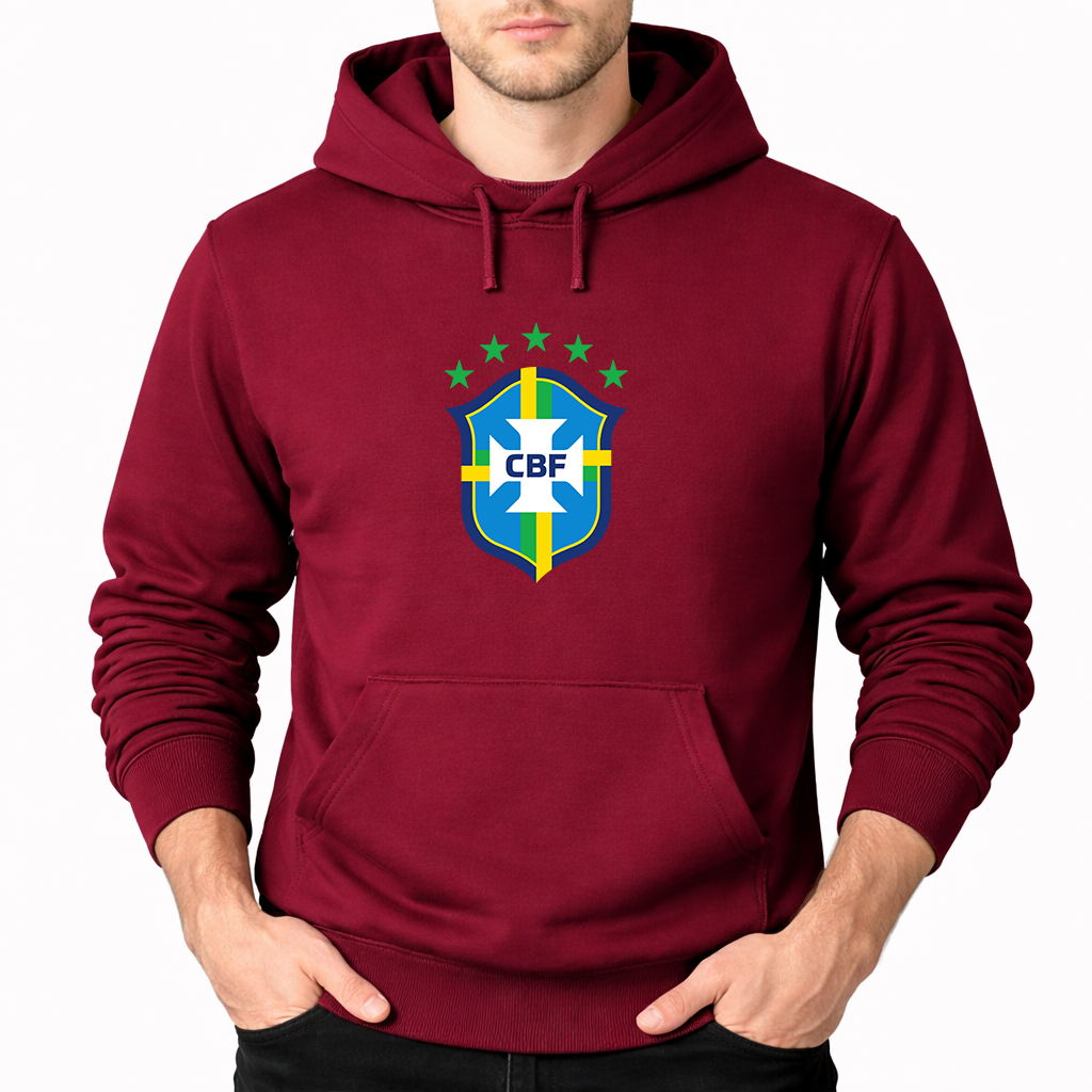 Men's Brazil National Soccer Team Pullover Hoodie