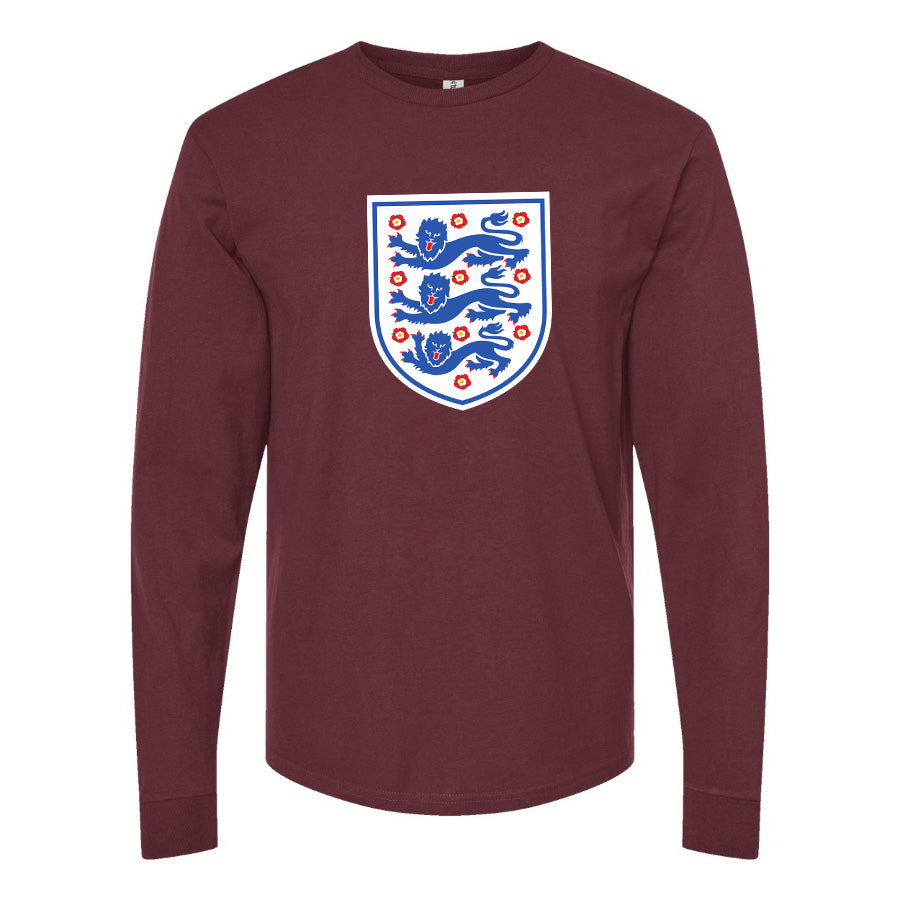 Men's England National Football Team Long Sleeve T-Shirt