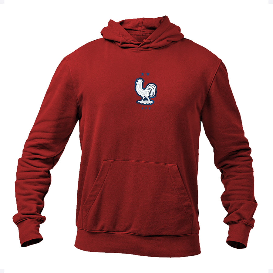 Men's France National Soccer Team Pullover Hoodie