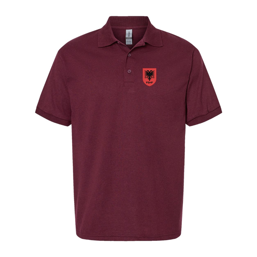 Men's Albania National Soccer Team Dry Blend Polo