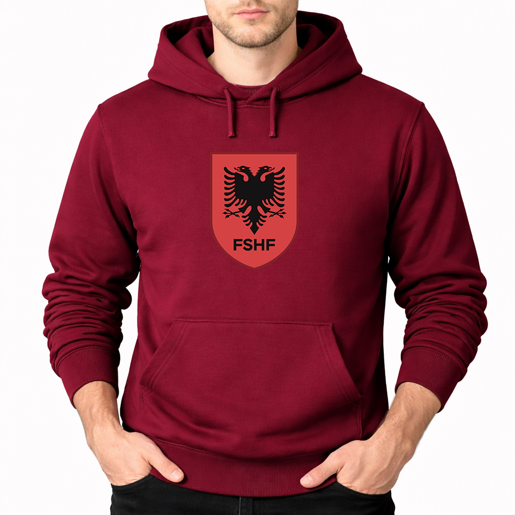 Men's Albania National Soccer Team Pullover Hoodie